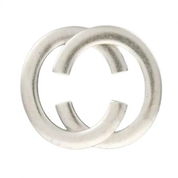 Design Belt Buckle Looping open silver by Umjubelt